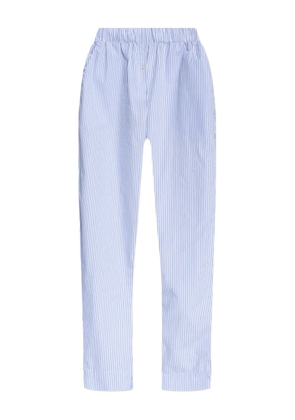 MUNTHE Fidda striped straight-leg trousers - Blue