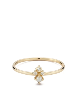 Mateo 14K yellow gold The Little Things pearl and diamond ring