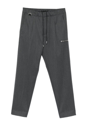 Low Brand drawstring zipped-pocket straight-leg trousers - Grey