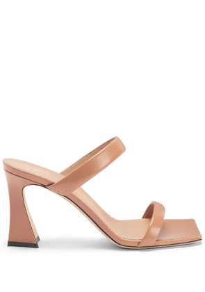 Giuseppe Zanotti 85mm Flaminia leather sandals - Neutrals