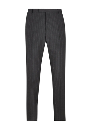 Gucci pinstripe-pattern belt-loop trousers - Grey