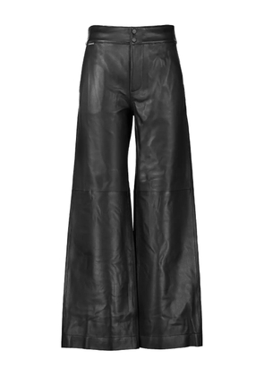 Christy Lynn Zoe leather trousers - Black