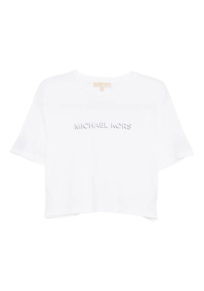 Michael Kors logo-embossed T-shirt - White