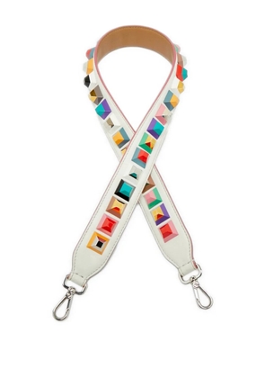 Fendi Pre-Owned Strap You studded bag strap - White