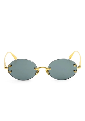 Linda Farrow round-frame sunglasses - Gold