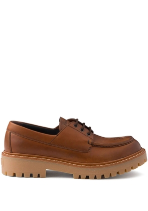 Prada 60mm leather loafers - Brown
