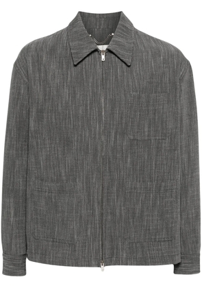 Golden Goose mélange virgin wool-blend shirt jacket - Grey