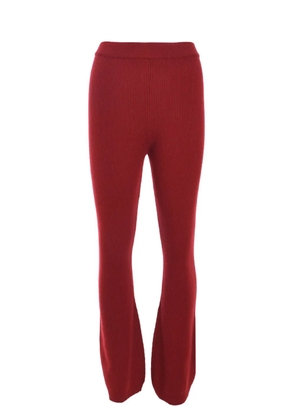 Izaak Azanei ribbed flared trousers