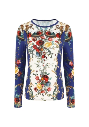 alice + olivia Delaina floral-print T-shirt - White