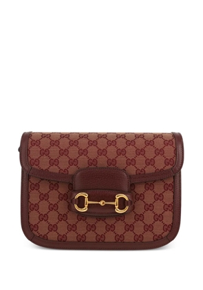 Gucci Pre-Owned 1955 monogram-canvas shoulder bag - Brown