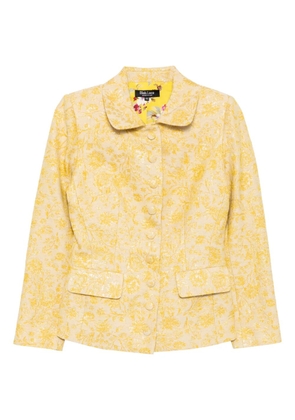 BLAKLACE floral-printed jacket - Yellow