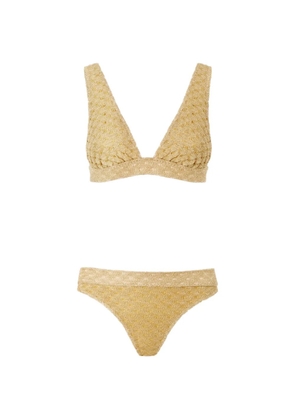 Missoni textured bikini set - Gold