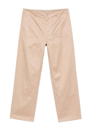 MM6 Maison Margiela single-stitch-logo trousers - Neutrals