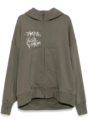 Julius Ana-Diptych JD zip-up hoodie - Grey