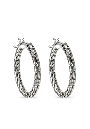 John Hardy sterling silver JH Essential 22MM hoop earrings