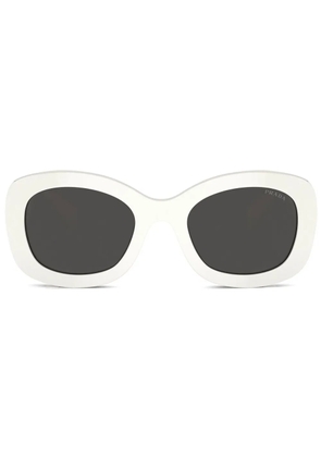 Prada Eyewear logo-embossed sunglasses - White