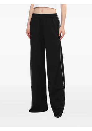 We11done side-stripe trousers - Black