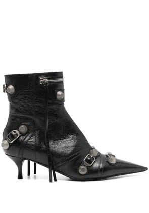 Balenciaga Cagole 55mm leather boots - Black