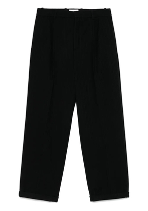 Saint Laurent striped flannel trousers - Black