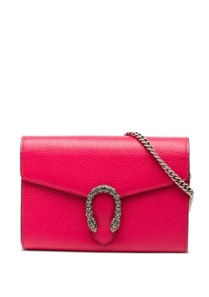 Gucci Pre-Owned 2016-2025 Mini Leather Dionysus Wallet on Chain crossbody bag - Pink
