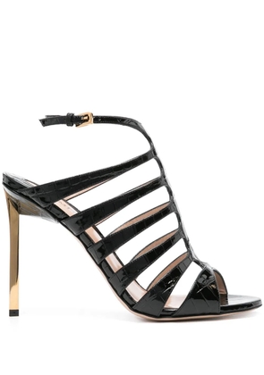 TOM FORD Carine 105mm leather sandals - Black