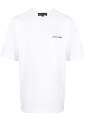 Les Benjamins logo-print cotton T-shirt - White