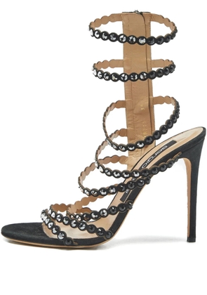 Sergio Rossi crystal-embellished sandals - Black
