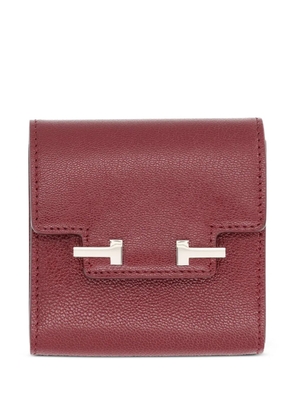 TOM FORD T-bar leather wallet - Red