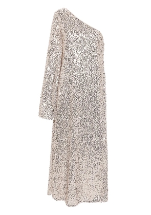 ROTATE BIRGER CHRISTENSEN sequin embellished one-shoulder dress - Neutrals