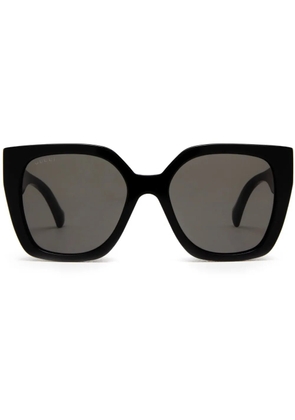 Gucci Eyewear striped square-frame sunglasses - Black