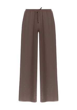 Bond-eye drawstring-fastening trousers - Brown