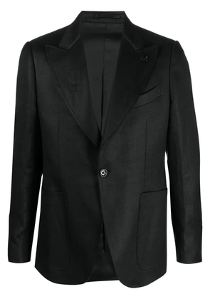Lardini single-breasted blazer - Black
