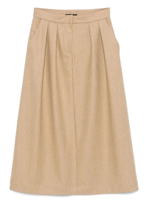 Fabiana Filippi A-line midi skirt - Brown