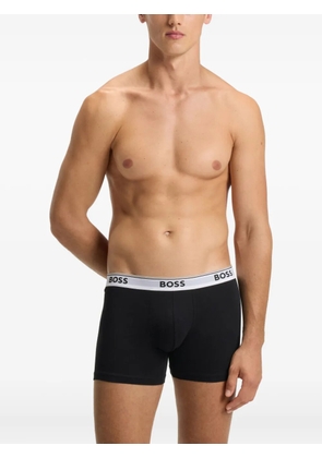 BOSS logo-waistband boxers (pack of three) - Black