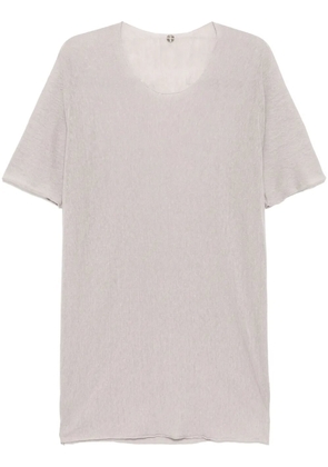 Label Under Construction round-neck T-shirt - Grey