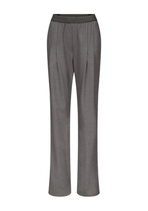 LouLou de Saison pleated elasticated-waist straight trousers - Grey