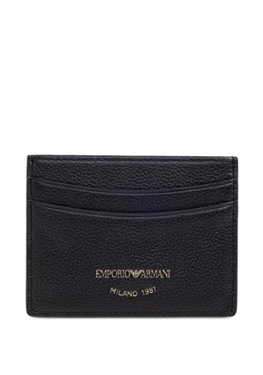 Emporio Armani leather card holder - Black