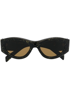 Prada Eyewear logo-plaque sunglasses - Black