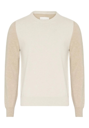 Maison Margiela panelled crewneck sweater - Neutrals