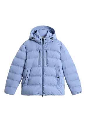 Woolrich stretch hooded puffer jacket - Blue