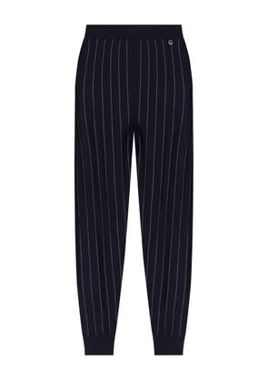 Stella McCartney pinstripe-pattern track pants - Blue