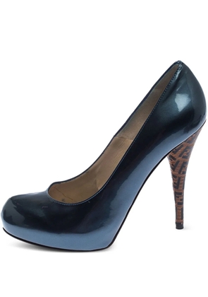 Fendi Pre-Owned 120mm patent-leather platform pumps - Black