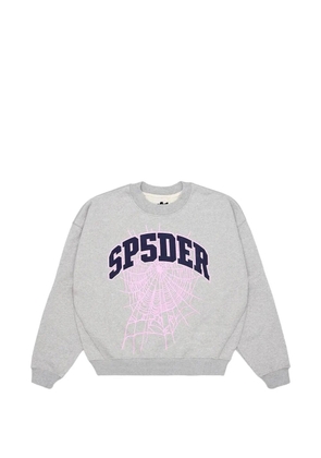 SP5DER logo-appliqué sweatshirt - Grey