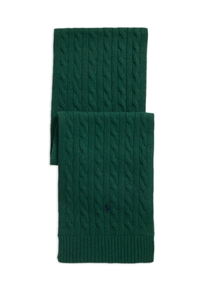 Polo Ralph Lauren cable-knit scarf - Green