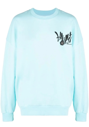 Philipp Plein Hawaii-print detail sweatshirt - Blue