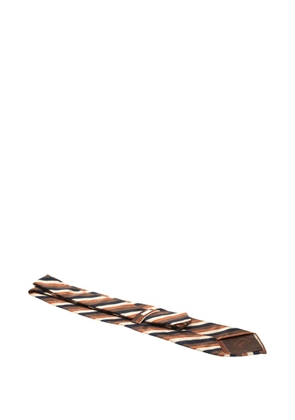 Brioni Vintage 2024 striped silk tie - Brown