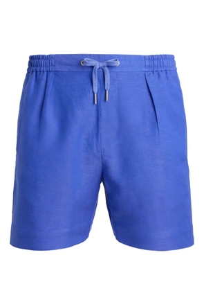Ralph Lauren Purple Label drawstring pleated shorts - Blue