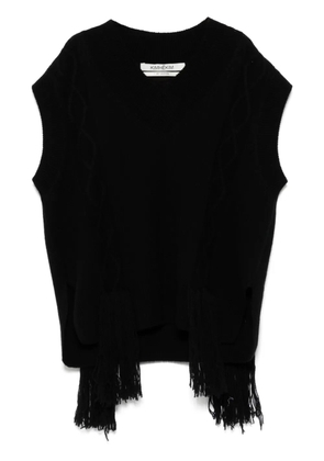 Kimhekim fringe detailing vest - Black