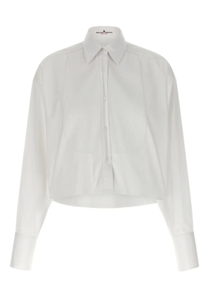 Ermanno Scervino Plastron cotton shirt - White