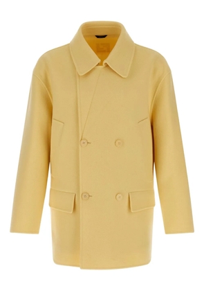 FENDI double-breasted wool coat - Yellow